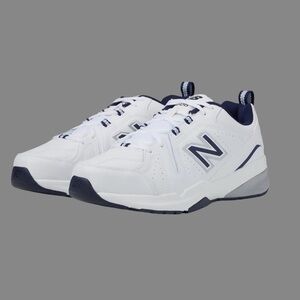 New Balance Men's 608V5 White and Navy Sneakers Size 9 2E New